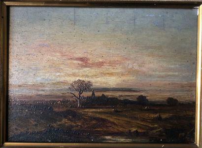 D'après Léon Victor DUPRÉ (1816-1879) After Léon Victor DUPRÉ (1816-1879)
Landscape....