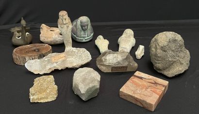 null MINERALOGY :
Small lot of stones such as rock crystal, marble, wood and miscellaneous.
Attached:...