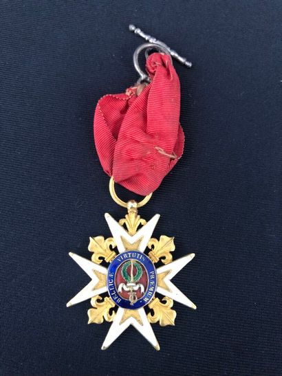 null FRANCE - Royal and Military Order of Saint Louis. 
Cross, Restoration period....