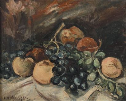 Emile-Othon FRIESZ (1879-1949) Nature morte aux fruits, 1929 Huile sur toile. Signée...