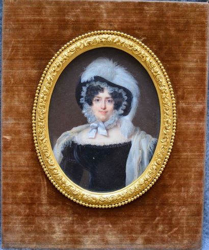 Nicolas JACQUES (Jarville 1780-Paris 1844) Portrait de Jacquette Pauline Hélène d'Aure...