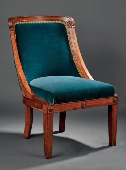 null Chaise par Jacob Desmalter, fin de l'époque Empire, provenant de l'hôtel d'Osmond...
