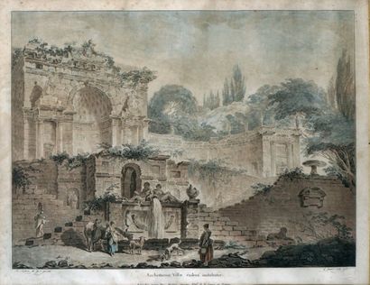 Jean-François JANINET (1752-1814), d'après Hubert ROBERT (1733-1808) Sachetorum Villae...