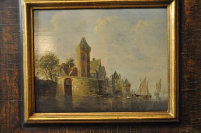 Suiveur de VAN GOYEN 

Paysage à la tour

Huile sur panneau 

26 x 33 cm