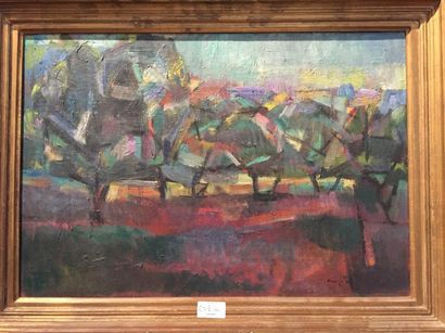 Jean MARZELLE (1916-2005) Paysage aux oliviers
Huile sur toile Signée en bas à droite
38...