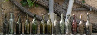 Lot de bouteilles XVIIIe et XIXe siècles...