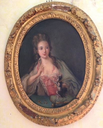 null Ecole française dans le gout du XVIIIe siècle.

Portrait de jeune fille au chien

Toile

39,5...