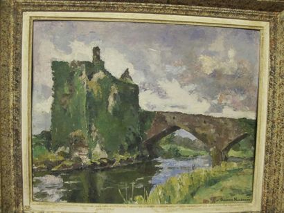 null Germaine Nordmann (XXe siècle)

Château et pont

Huile sur carton signée en...