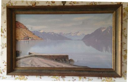 null Albert DUPLAIN (1890-1978)

Vue du lac de Genève

Huile sur toile signée en...
