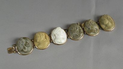 Bracelet articulé du XIXe siècle composé...