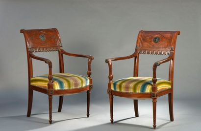 Paire de fauteuils par Georges Jacob, fin...