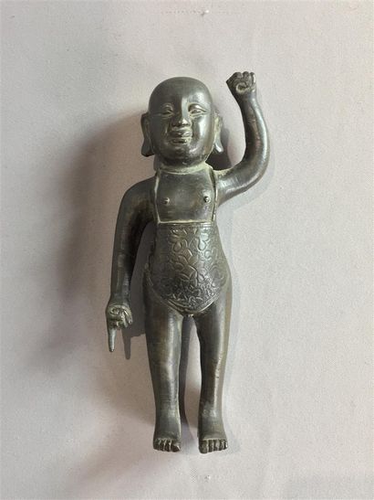 Statuette d'enfant en bronze
Chine, XVIIe...