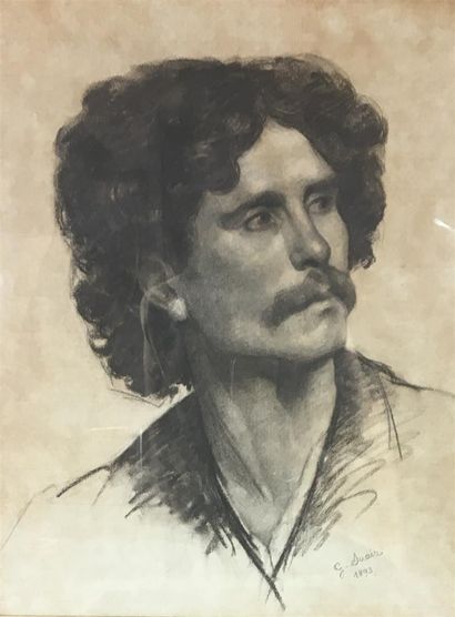 G. SUAIRE (XIXe siècle)
Portrait d'homme...
