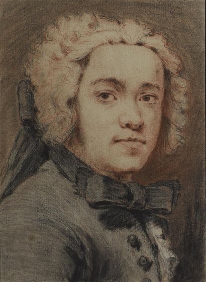 null Dans le goût du XVIIIe siècle
Portrait d'un compositeur
Sanguine, pierre noire...