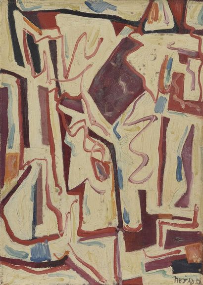 Nejad DEVRIM (1923-1995)
Abstraction, 1953
Huile...