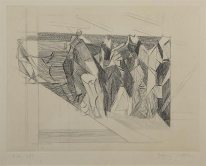 Jacques VILLON (1875-1933)
Composition abstraite
Eau...