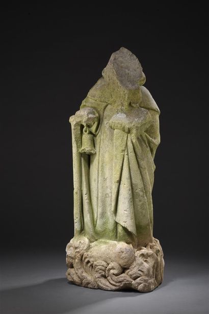 null Saint Antoine, XVe siècle
En pierre calcaire sculptée en ronde-bosse. Debout,...