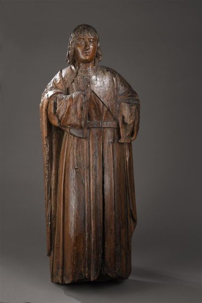 null Saint Jean, début du XVIe siècle
En bois sculpté, dos plat. Debout, il est vêtu...
