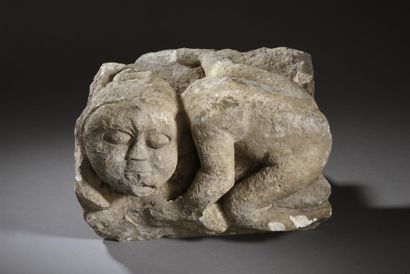 null Elément d'un rondelis (?), fin du Moyen Âge
En pierre calcaire sculptée représentant...