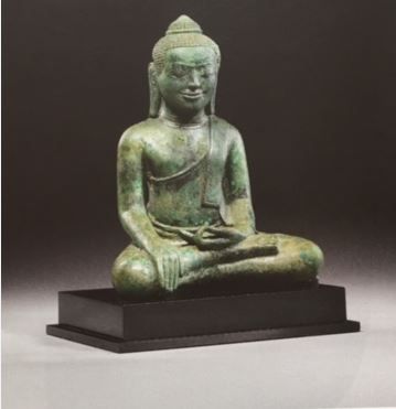 Statuette de bouddha Statuette de bouddha Shakyamuni en bronze, Thaïlande, style...