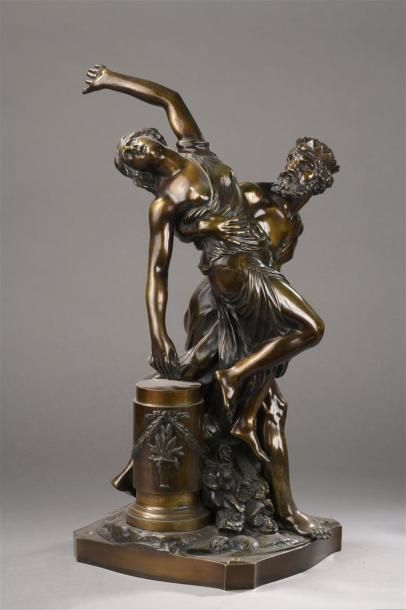 null D'après Boizot, XIXe siècle
Pluton enlevant Proserpine
Epreuve en bronze à patine...