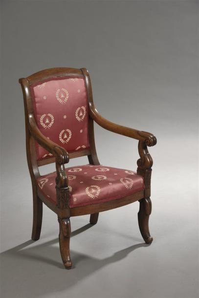 null Partie de salon d'époque Charles X
Comprenant deux fauteuils, trois chaises...