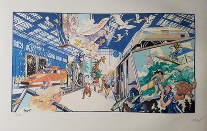 null FOREST, Jean-Claude
Zoo gare
Sérigraphie, signée n° 34/370
50 x 73 cm