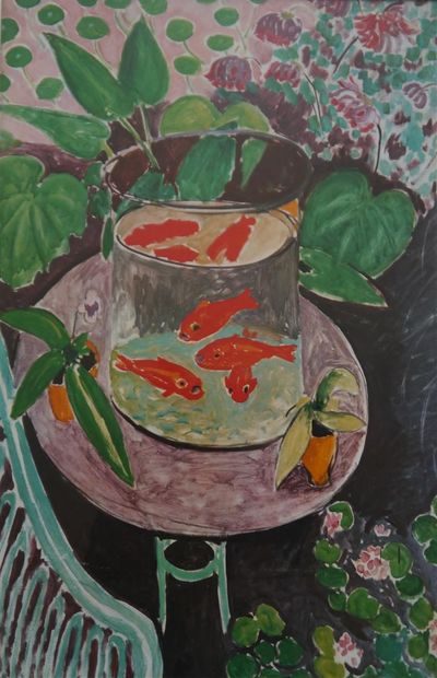 Les poissons rouges
Affiche d'apès H. Matisse
61...