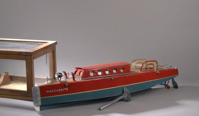 null Canot Transatlantique miniature le Marguerite construit par Marcel Garnier en...