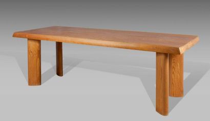 null Charlotte PERRIAND (1903-1999) 
Table à gorge dite "6 couverts" - Création 1953...