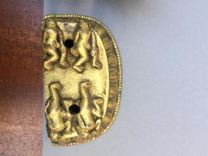 null STATUETTE DE VAJRAKILAYA et sa parèdre en bronze doré
Tibet, XIXe siècle
Représenté...