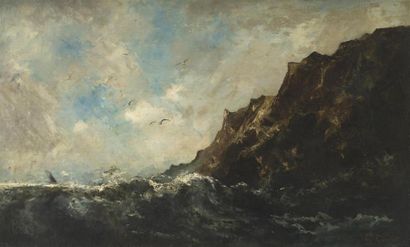 null Atelier de Gustave Courbet
La vague
Huile sur toile, signée en bas, à droite...