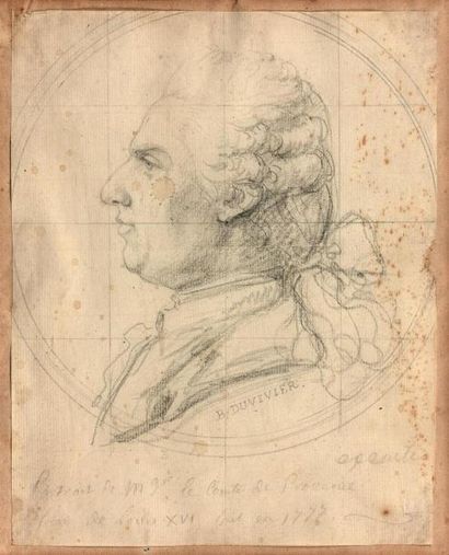 Benjamin DUVIVIER (Paris 1730 - 1819) 
Portrait...