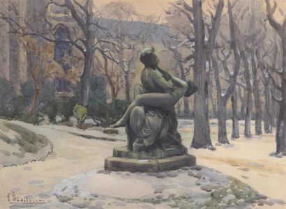 Hyppolite MADELAINE (1871-1966) Statue dans...