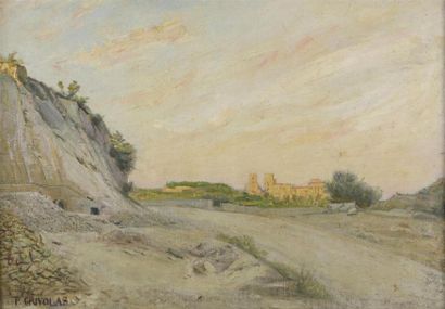 Pierre GRIVOLAS (1823-1906) Paysage à la...