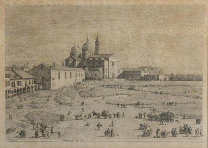 null Antonio Canaletto (1697- 1768)
S. Giustina in Pra della Valle (partie gauche)...