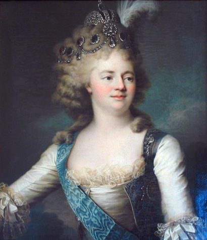 null Russie ou Allemagne
Buste de l'impératrice Maria Feodorovna, fin du XVIIIe siècle
En...