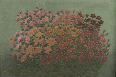 null André Bauchant (1873-1958)
Bouquet de fleurs
Huile sur panneau
18 x 27 cm 