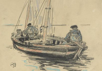 Mathurin MéHEUT(1882-1958)
Deux pêcheurs...
