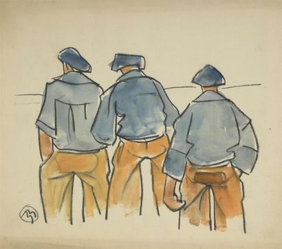 Mathurin MéHEUT(1882-1958)
Trois marins de...