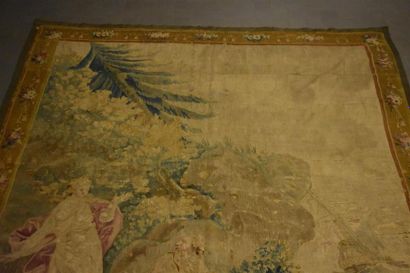null Probablement Beauvais, XVIIIe siècle, Scène antique avec un naufrage, tapisserie...