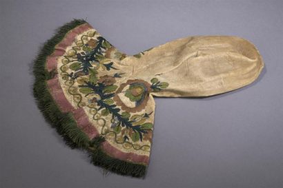 null Moufle brodée, époque Louis XIV, Italie du Nord (?)
Moufle en agneau crème à...