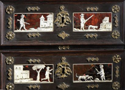 null Cabinet en ébène, Espagne, XVII e siècle
Placage d'écaille et incrustations...