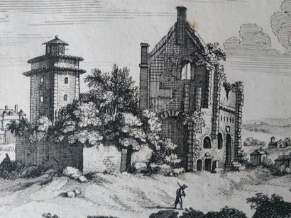 null Château de Lesigné proche de Tonnerre
Eau-forte 
12 x 19,5 cm