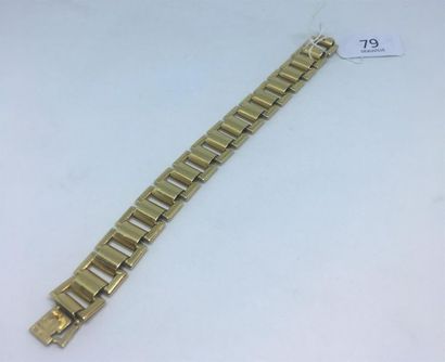 null Bracelet articulé de motifs rectangulaires en or jaune
48 g, Long: 18,5 cm