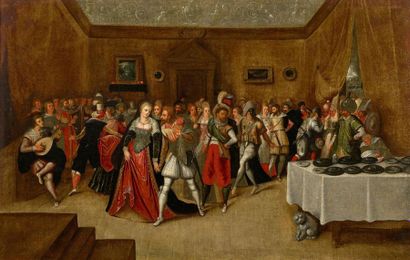 Hieronymus FRANCKEN II (1578-1623)
Le bal...