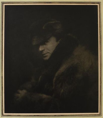  Otto Wegener Portrait d'Edward Steichen en pilote automobile Paris, 1906 Grande...