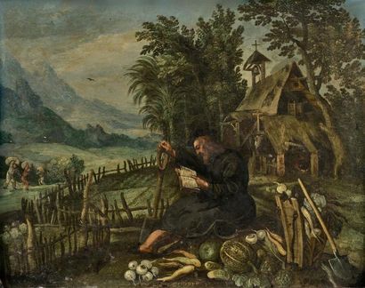 Martin RYCKAERT (Anvers 1587 - 1631)
L'ermite...