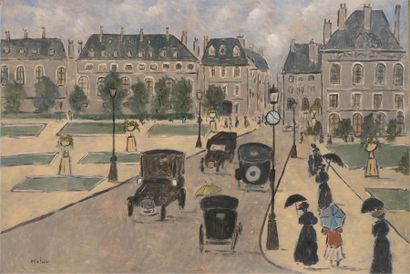 null Henri Saint -Clair (1899-1990)
Les Tuileries, Pavillon de Marsan
Huile sur panneau...