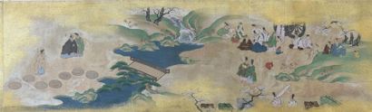Peinture en rouleau
Japon, XIXe siècle
Deux...